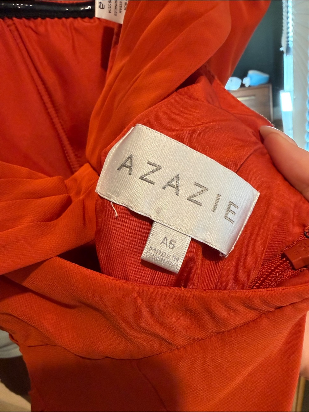 Azazie Strapless or Spaghetti strap Paprika Evening or Bridesmaid Gown - Picture 5 of 7